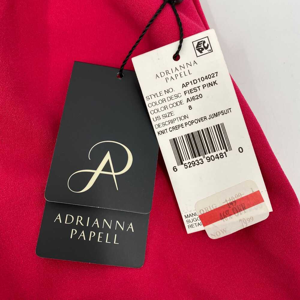 Adrianna Papell Pink Layered Sleeveless Jumpsuit | Size 8 Regular - Picture 7 of 8
